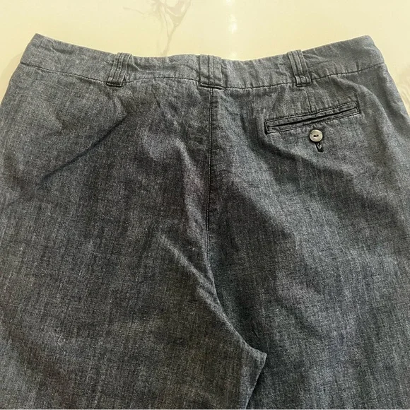 J.Jill Jacket and pants set Blue 100% Cotton Denim Like size 14 great condition - Picture 13 of 14